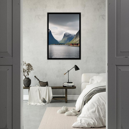 Wandbild 'Landschaft wie in Norwegen'