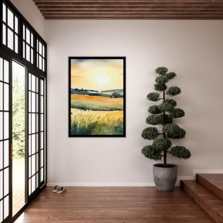 Wandbild 'Landschaft im Sommer   Aquarell'