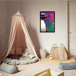 Wandbild 'Moderne Pop Art Pinguin Kunst'