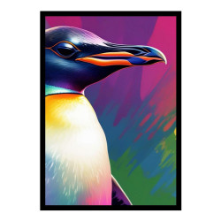 Wandbild 'Moderne Pop Art Pinguin Kunst'