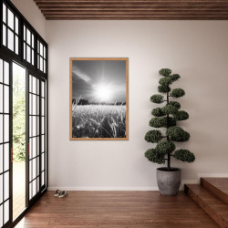 Wandbild 'Die Sonne über dem Feld '