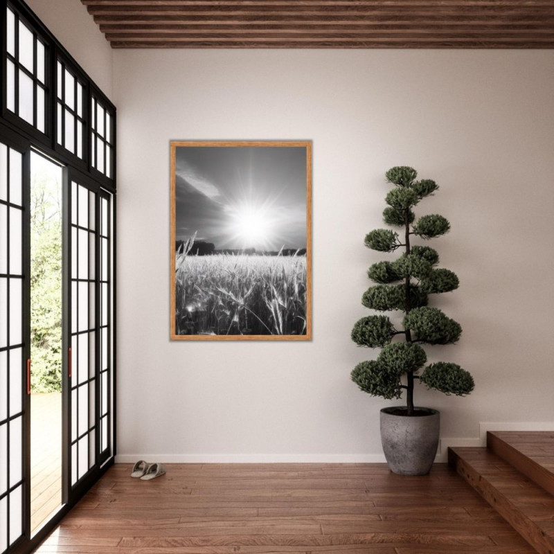 Wandbild 'Die Sonne über dem Feld '