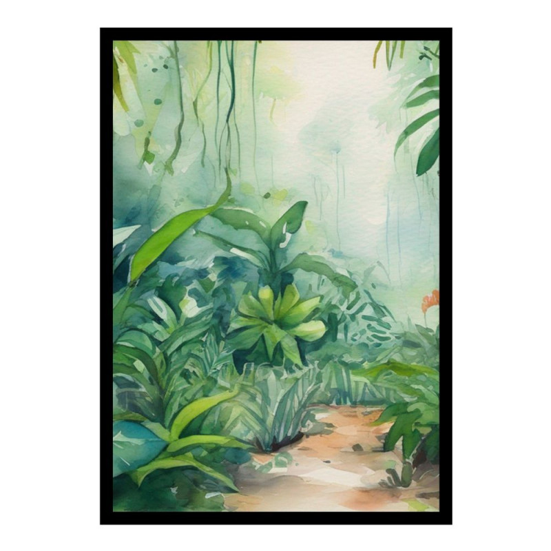 Wandbild 'Das Leben im Dschungel   gemaltes Bild'