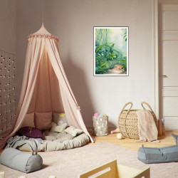 Wandbild 'Das Leben im Dschungel   gemaltes Bild'