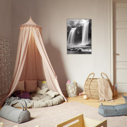 Wandbild 'Gigantischer Wasserfall ohne Farbe'