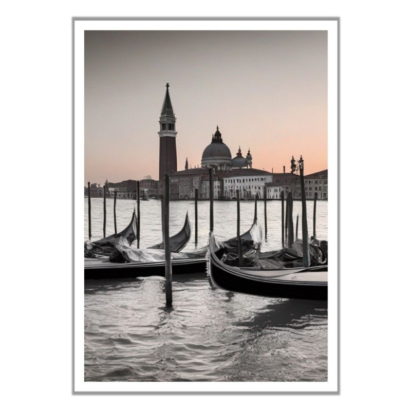 Wandbild 'Die Gondeln von Venedig'