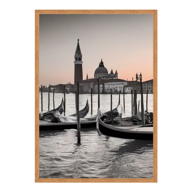 Wandbild 'Die Gondeln von Venedig'