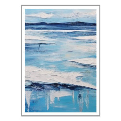 Wandbild 'Eisscholle   gemaltes Bild'