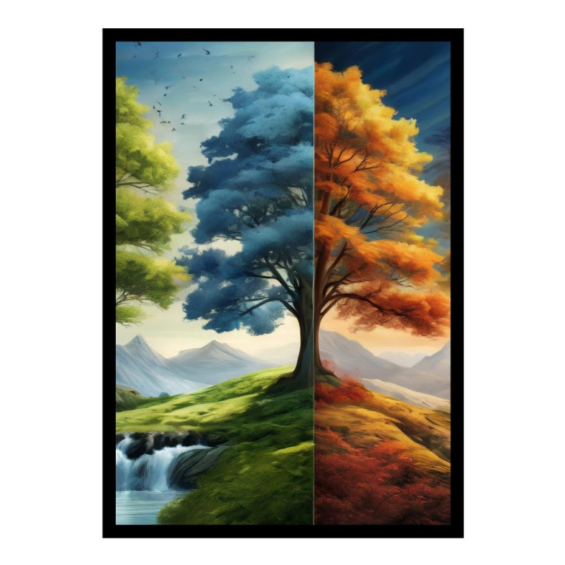 Wandbild 'Montage der Jahreszeiten'