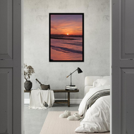 Wandbild 'Sonnenuntergang am Strand'