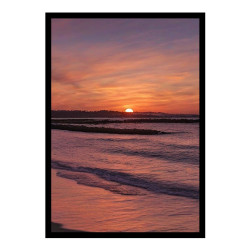 Wandbild 'Sonnenuntergang am Strand'