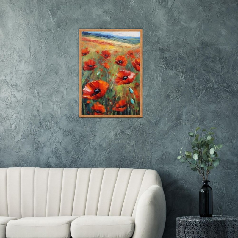 Wandbild 'Die Gelassenheit der Mohnblume'