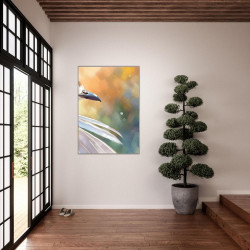 Wandbild 'Vogel im Wind'