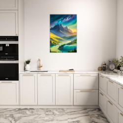 Wandbild 'Kosmische Farbenwelt'