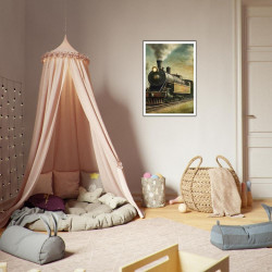 Wandbild 'Vintage Zugfahrt'