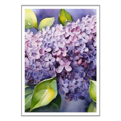 Wandbild 'Der Flieder   Aquarell'