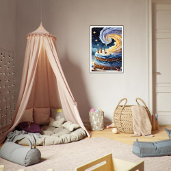 Wandbild 'Torte im Sternen Tornado'