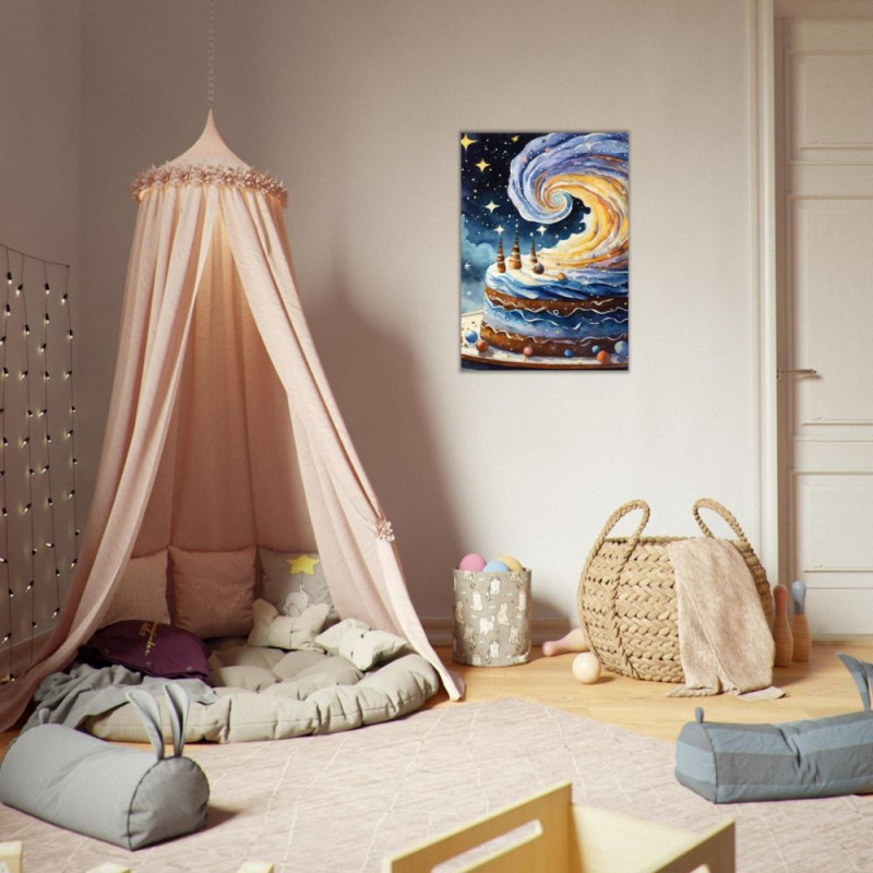 Wandbild 'Torte im Sternen Tornado'
