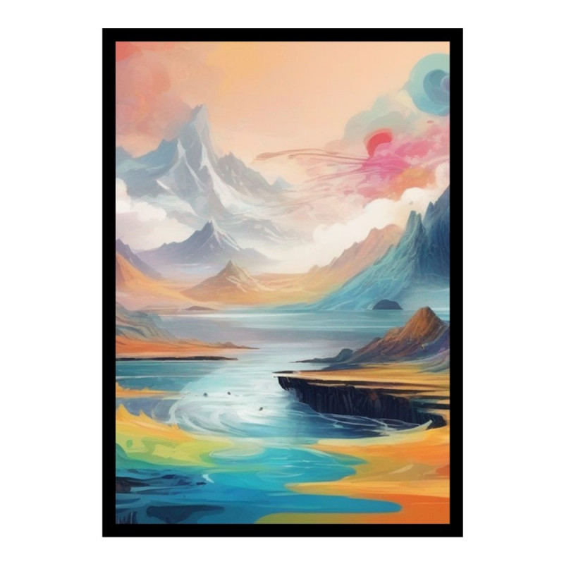 Wandbild 'Landschaft in einer fantasie Welt'