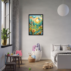Wandbild 'Origami Traumwald'
