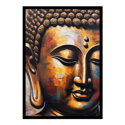 Wandbild 'Abstrakte Malerei Buddha'