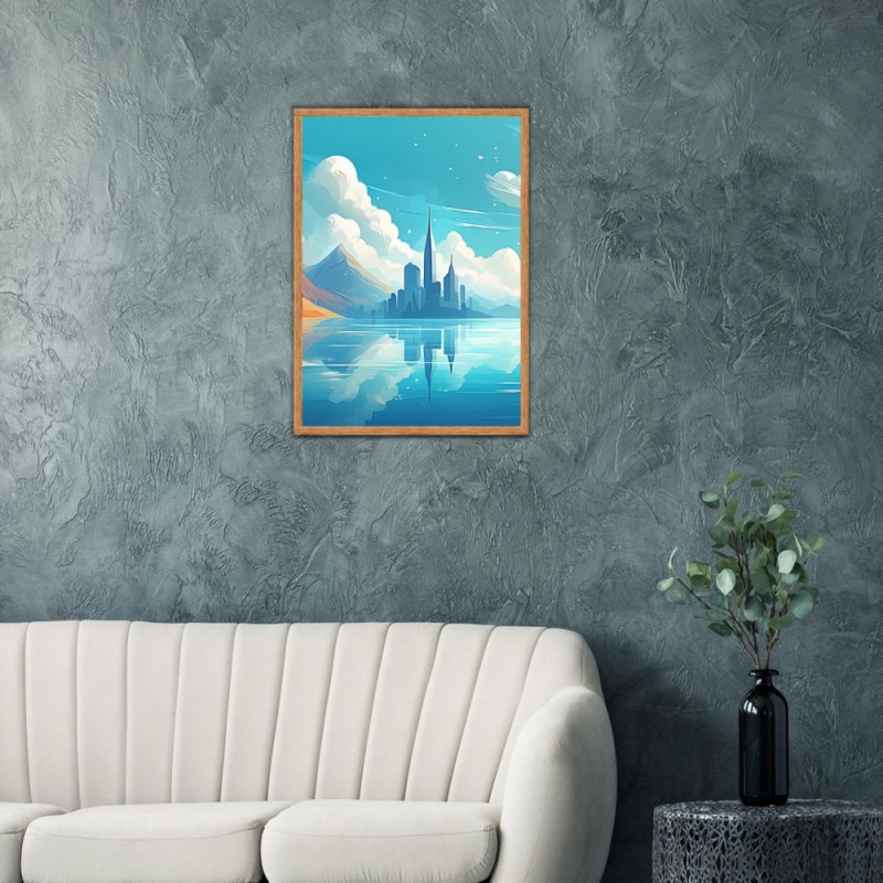 Wandbild 'Himmel und Wasser vereint'