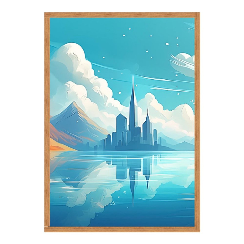 Wandbild 'Himmel und Wasser vereint'