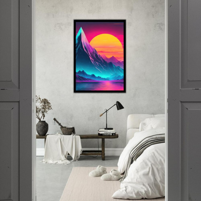 Wandbild 'Natur aus Neon Farben'