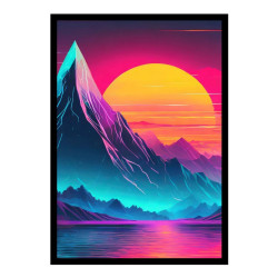Wandbild 'Natur aus Neon Farben'