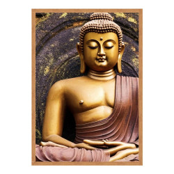 Wandbild 'Authentische Buddha Figur'