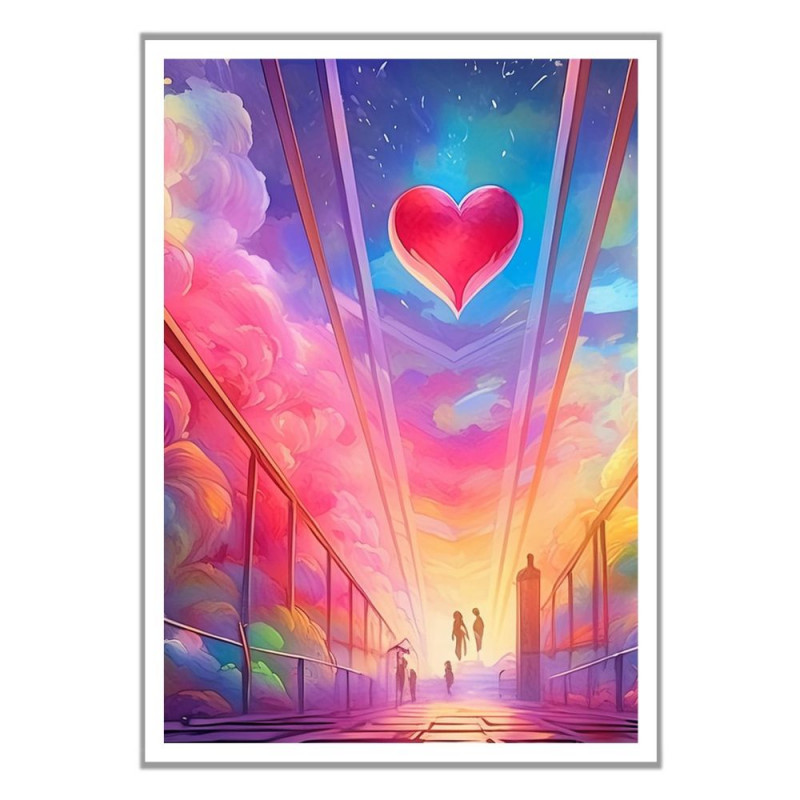 Wandbild 'Emotionale Kreuzung'