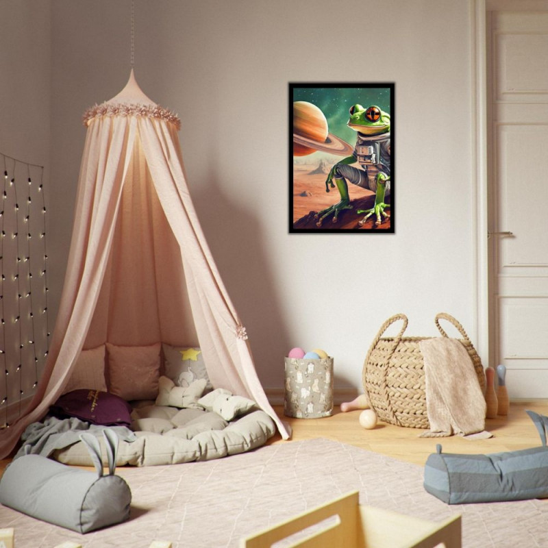 Wandbild 'Space Frosch'