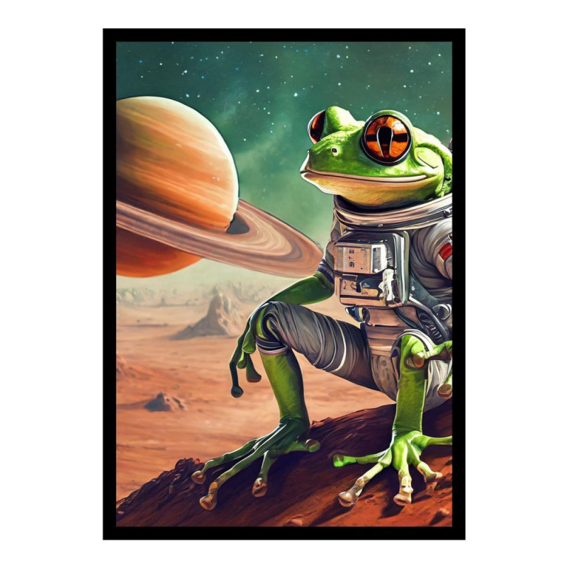 Wandbild 'Space Frosch'