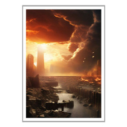 Wandbild 'Das illustratorische Ende der Welt'