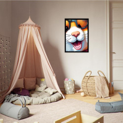 Wandbild 'Hamster aus einer Pop Art Illustration'