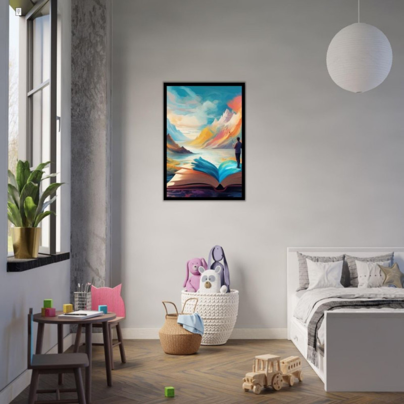 Wandbild 'Landschaft in einer fantasie Welt'