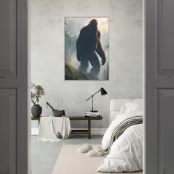 Wandbild 'Der Yeti in den Bergen'