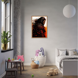 Wandbild 'Der einsame Krieger'