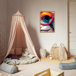 Wandbild 'Vogel aus einer Pop Art Illustration'