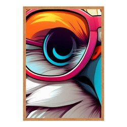 Wandbild 'Vogel aus einer Pop Art Illustration'