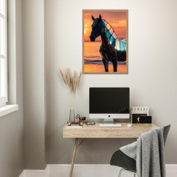 Wandbild 'Transparentes Pferd zeigt sein Ich'