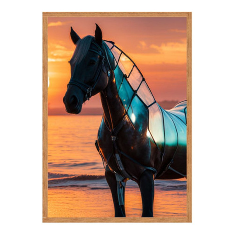 Wandbild 'Transparentes Pferd zeigt sein Ich'