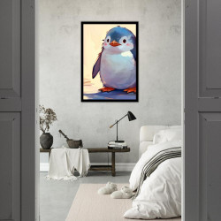 Wandbild 'Pinguin Chip unterwegs in die weite Welt'