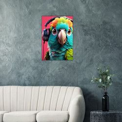 Wandbild 'Unsere süssen Tiere   Papagei'