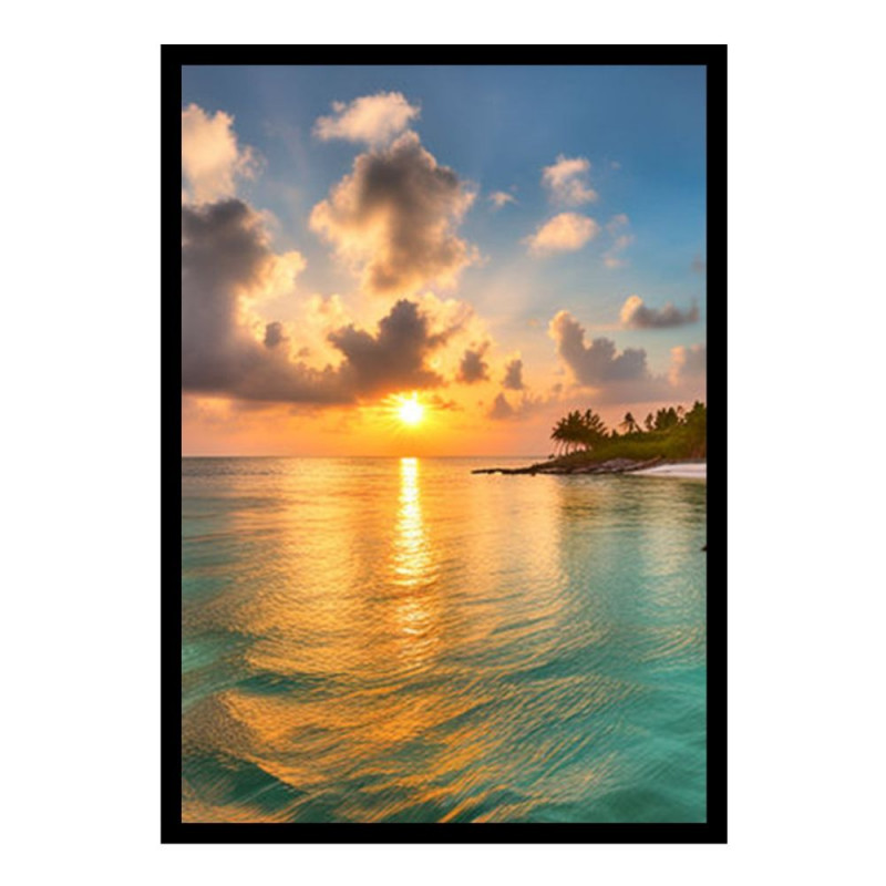 Wandbild 'Der Palmenstrand am Meer'