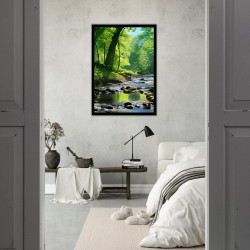 Wandbild 'Der Fluss im Wald'